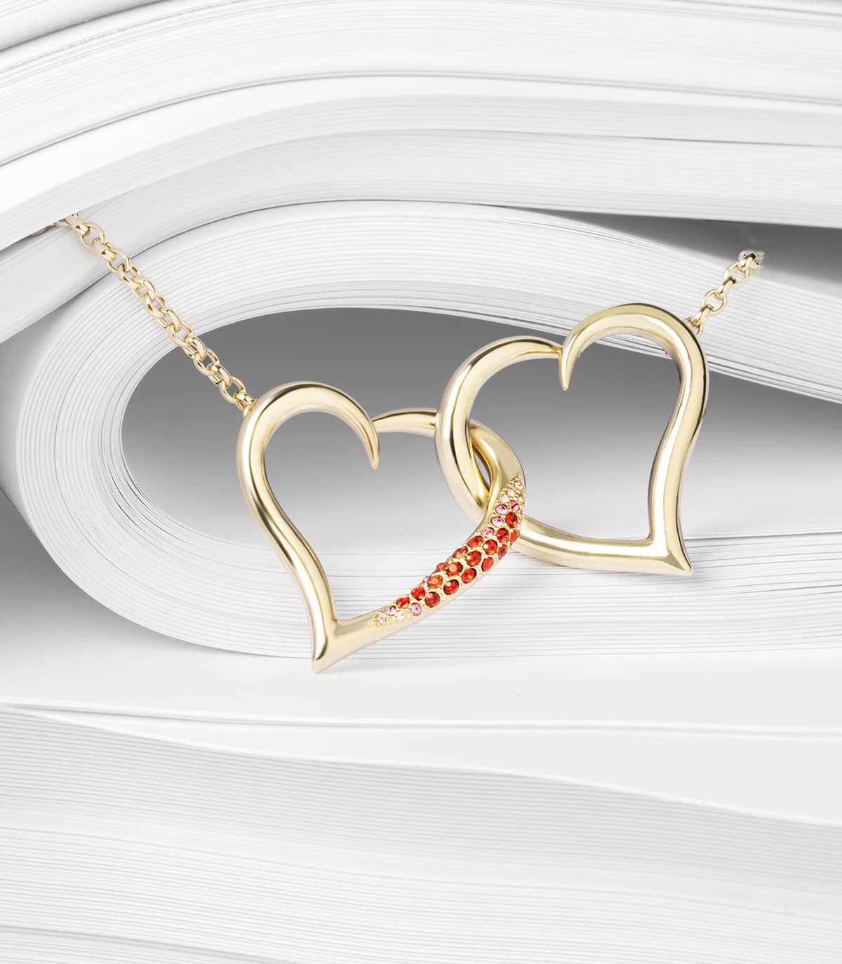 DOUBLE HEART NECKLACE - Collier - Delphine-Charlotte Parmentier