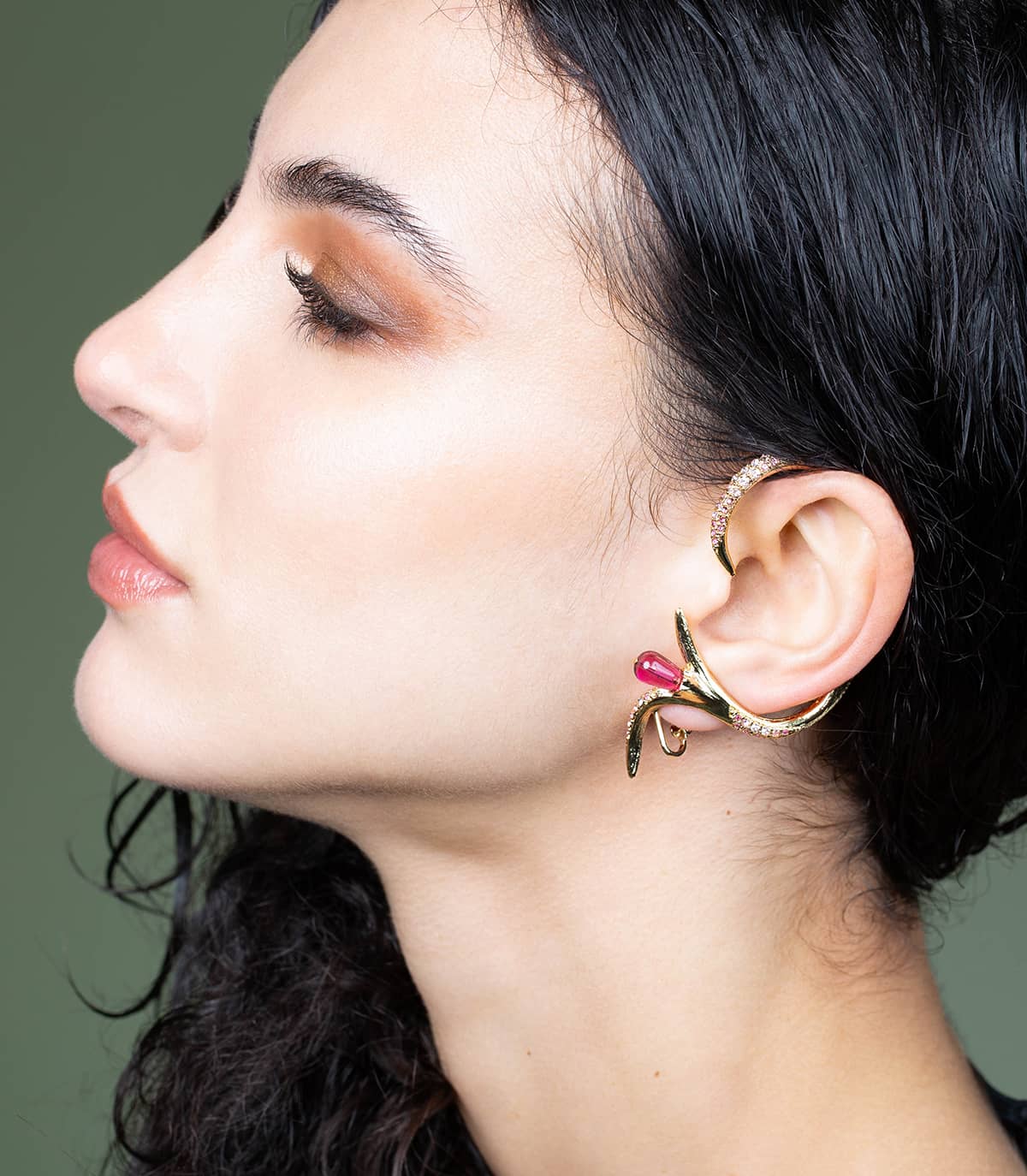 ARGYLL BRANCH AND BUD EAR JEWEL - Ear cuff - Delphine-Charlotte Parmentier