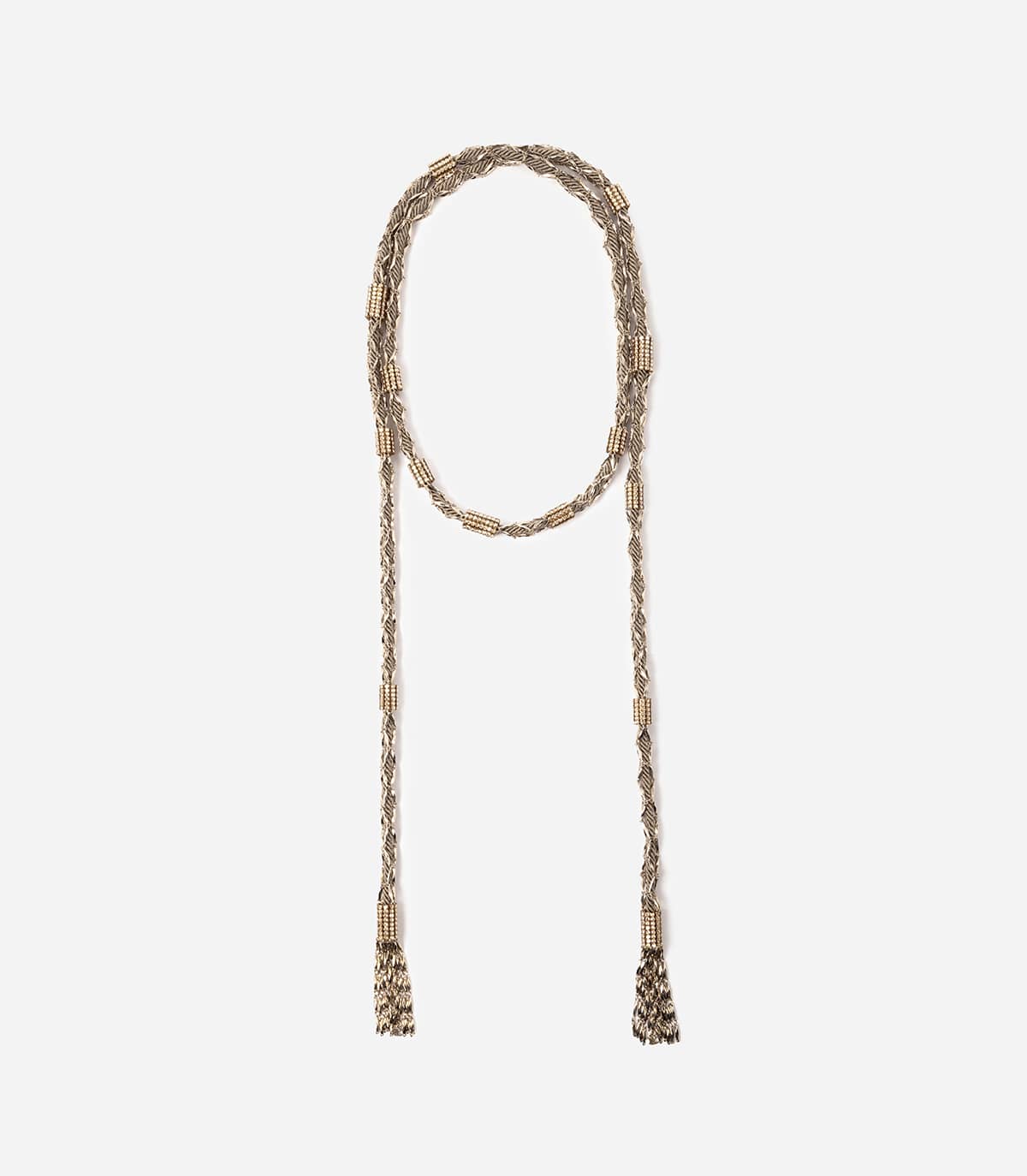 COLLIER ECHARPE CHAINES ET STRASS MAYOMBE - Collier écharpe - Delphine-Charlotte Parmentier