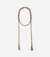 MAYOMBE CHAIN AND RHINESTONE SCARF NECKLACE