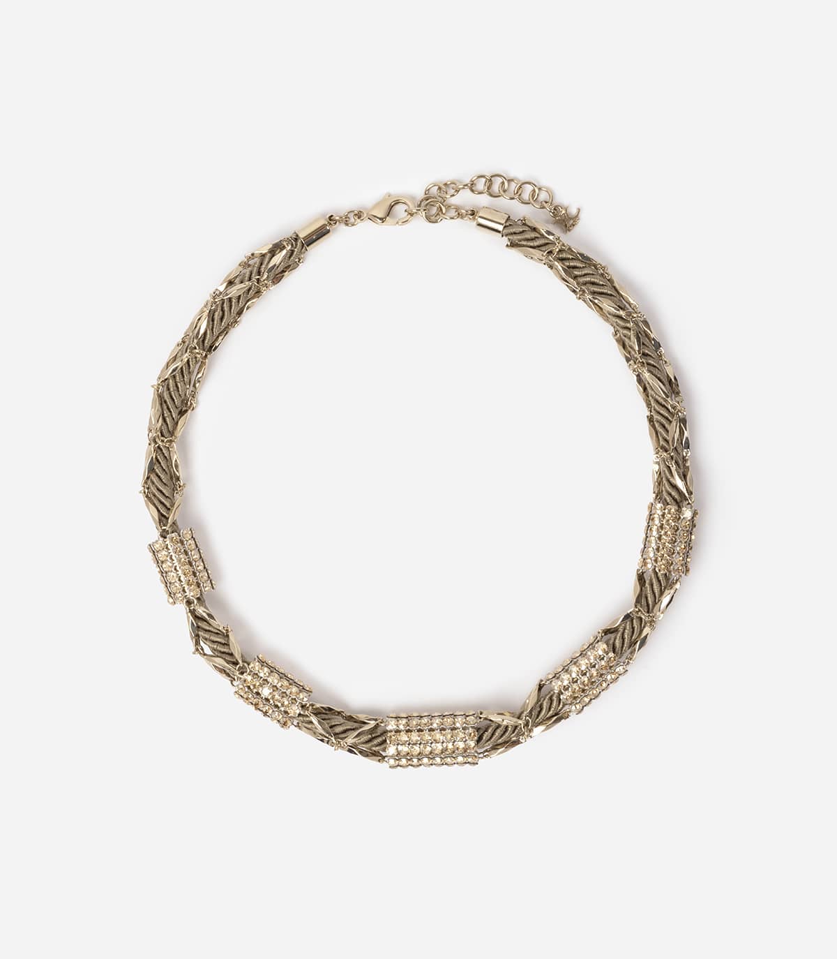 COLLIER CHAINES ET STRASS MAYOMBE - Collier - Delphine-Charlotte Parmentier