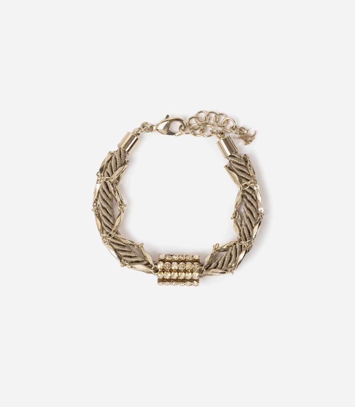 BRACELET CHAINES ET STRASS MAYOMBE - Bracelet - Delphine-Charlotte Parmentier