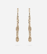 LONG RHINESTONE AND CHAIN EARRINGS MAYOMBE