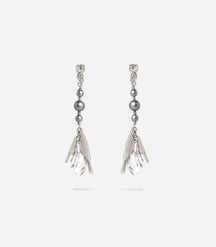 BOUCLES D'OREILLES EN PERLES ET CRISTAL DE ROCHE TAIGA