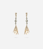 BOUCLES D'OREILLES EN PERLES ET CRISTAL DE ROCHE TAIGA