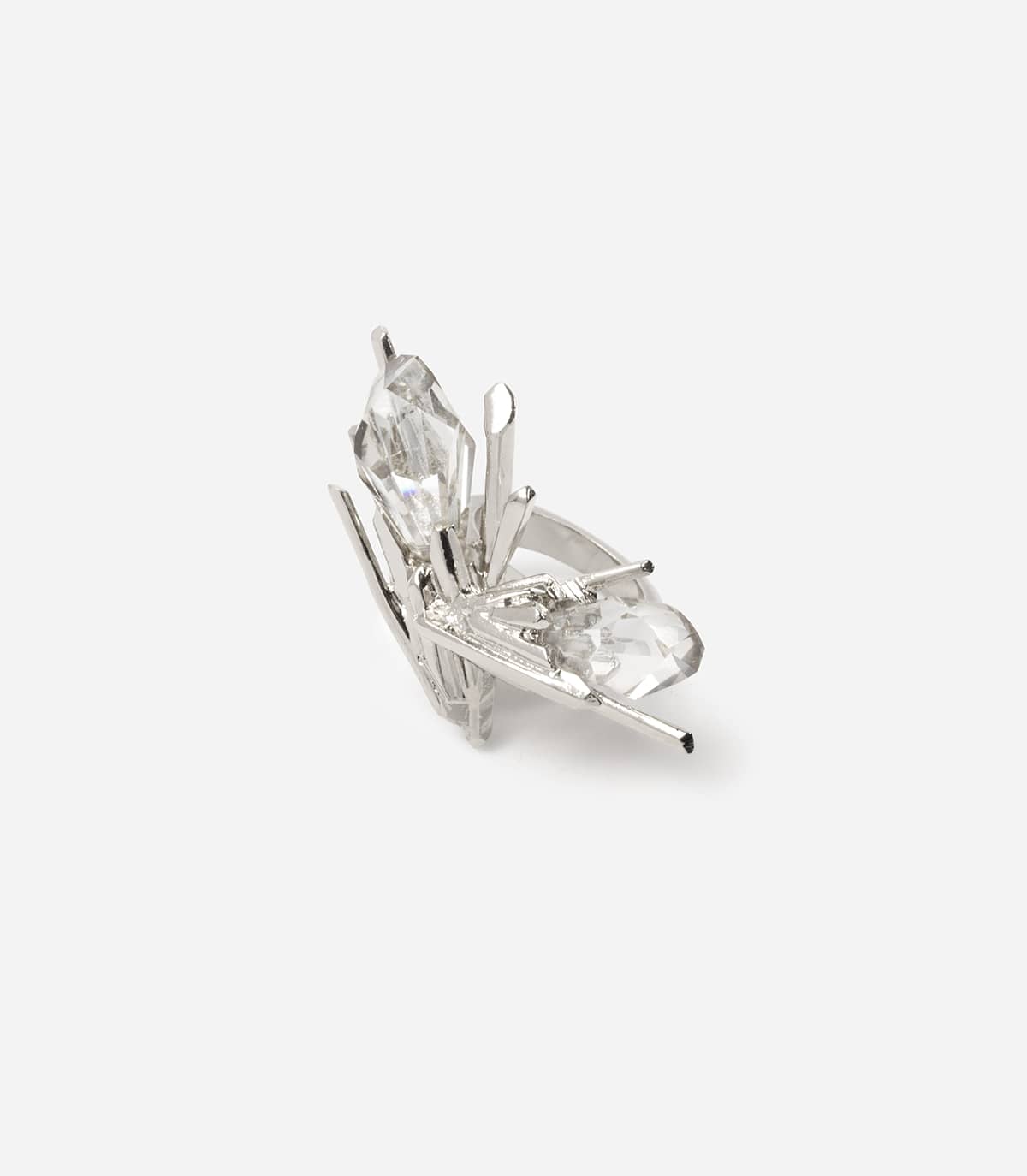 TAIGA TWO ROCK CRYSTALS RING - Ring - Delphine-Charlotte Parmentier