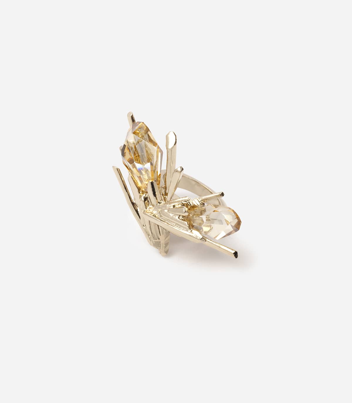 TAIGA TWO ROCK CRYSTALS RING - Ring - Delphine-Charlotte Parmentier